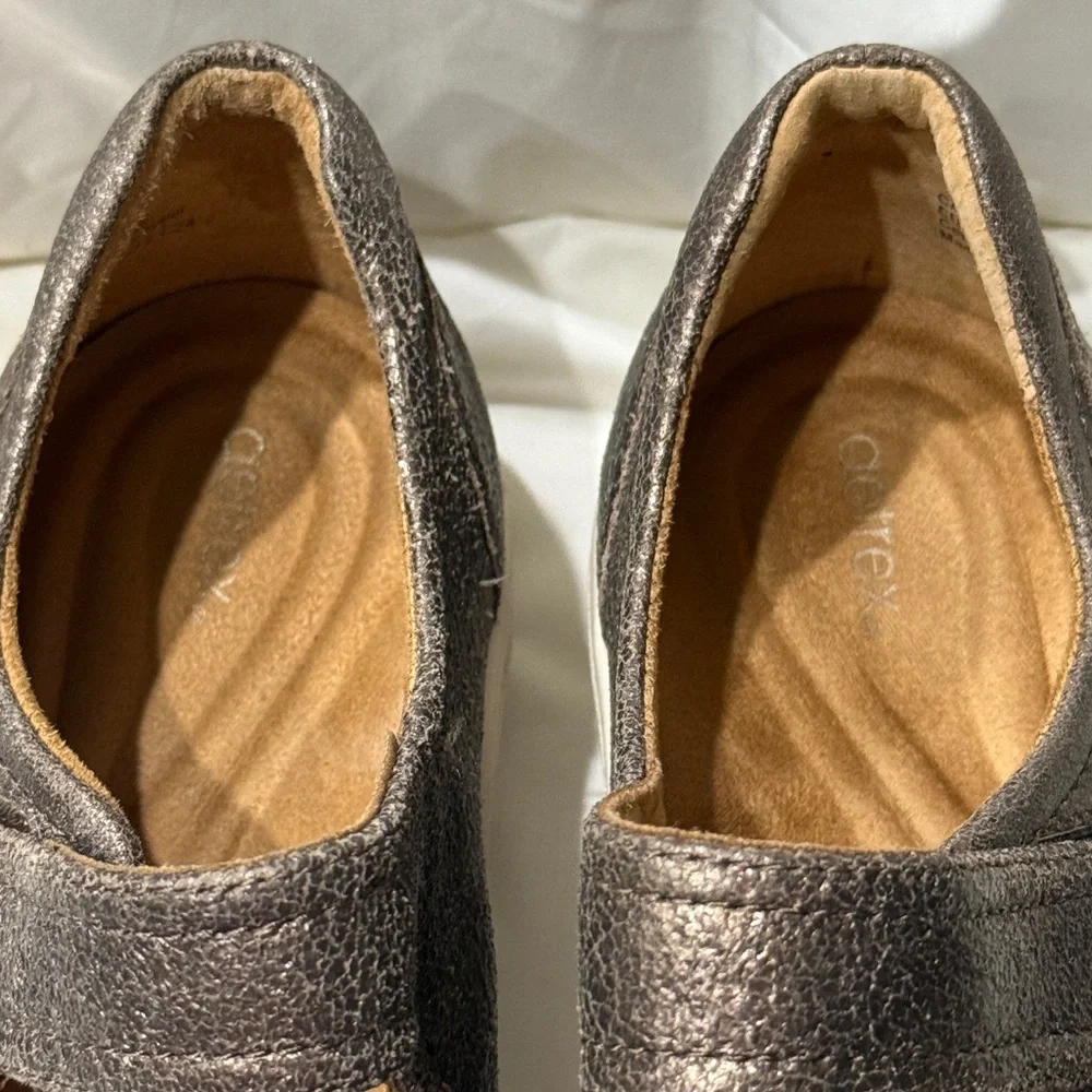 Aetrex Bronze‎ Erica Casual Sneakers Shoes Ladies Size 7 B14
